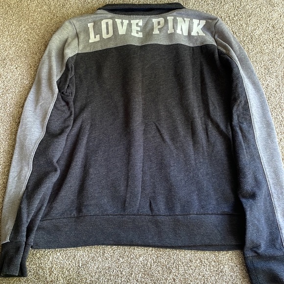 VS Pink Logo Half Zip Pullover - Picture 7 of 8